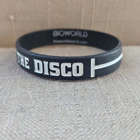 Bioworld Panic at the Disco Wrist Band Rubber Stretched Bracelet Unisex Jewelry - Picture 9 of 10
